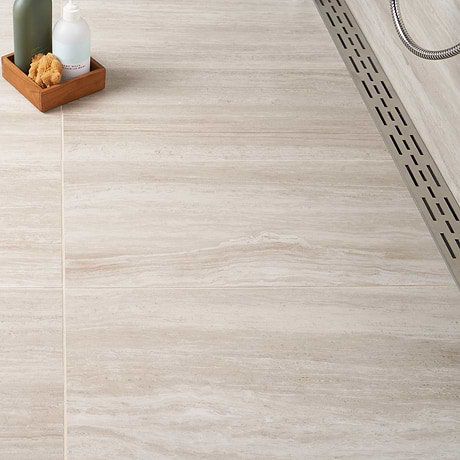 Nashville Beige 12x24 Travertine Look Matte Porcelain Tile