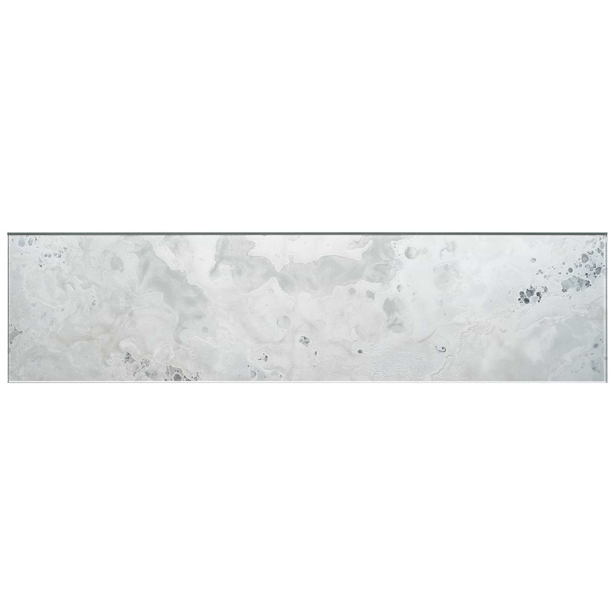 Marmont Smoke White 4.5x18 Polished Antique Mirror Tile