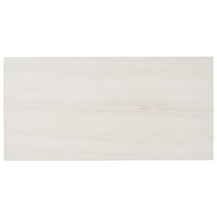 Nashville White 12x24 Travertine Look Matte Porcelain Tile