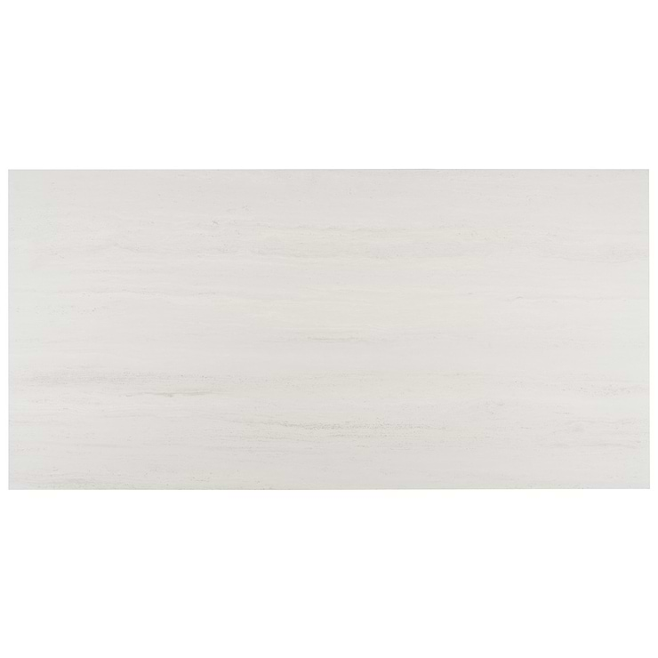 Nashville White 24x48 Travertine Look Matte Porcelain Tile