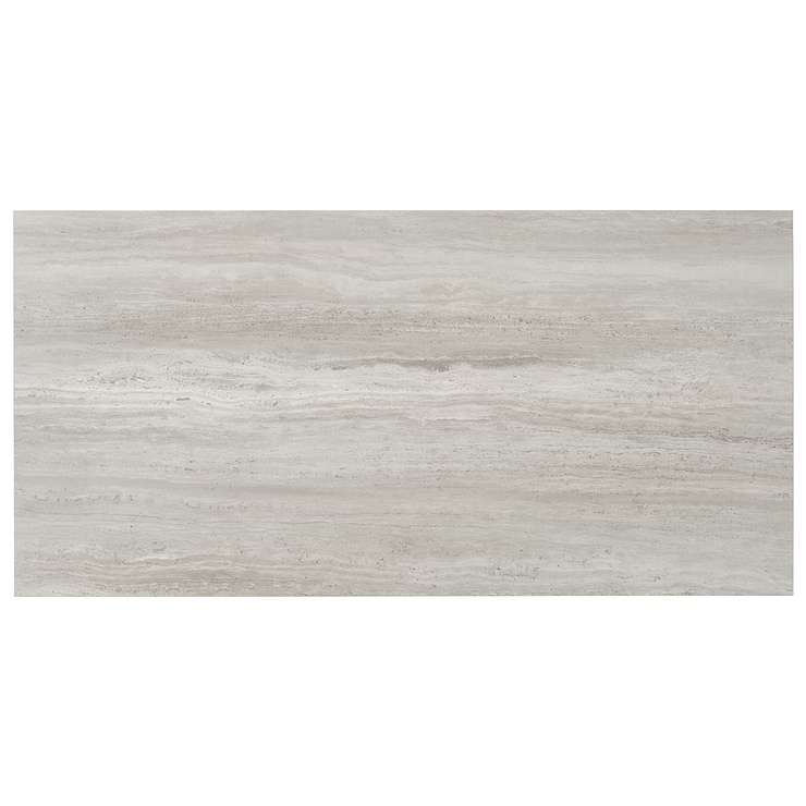 Nashville Gray 12x24 Travertine Look Matte Porcelain Tile