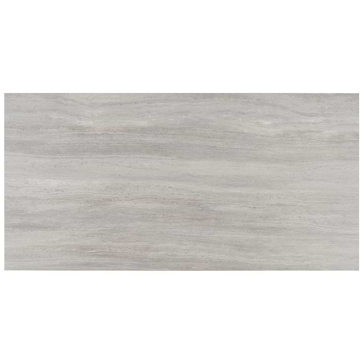 Nashville Gray 24x48 Travertine Look Matte Porcelain Tile