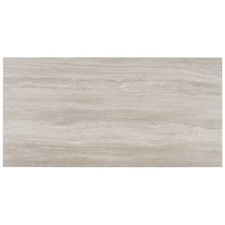 Nashville Taupe 24x48 Travertine Look Matte Porcelain Tile