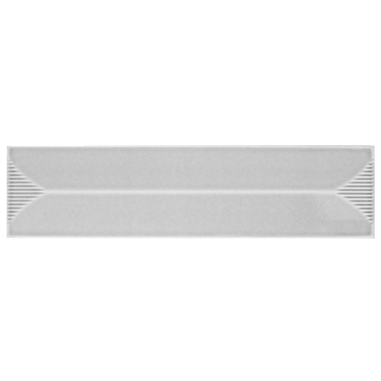 Colorplay Inflex Gray 4.5x18 3D Crackled Glossy Ceramic Tile