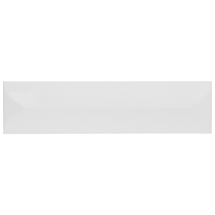 Colorplay Inflex White 4.5x18 3D Crackled Glossy Ceramic Tile