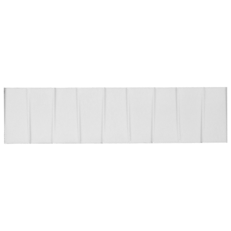 Colorplay Steps White 4.5x18 3D Crackled Glossy Ceramic Tile