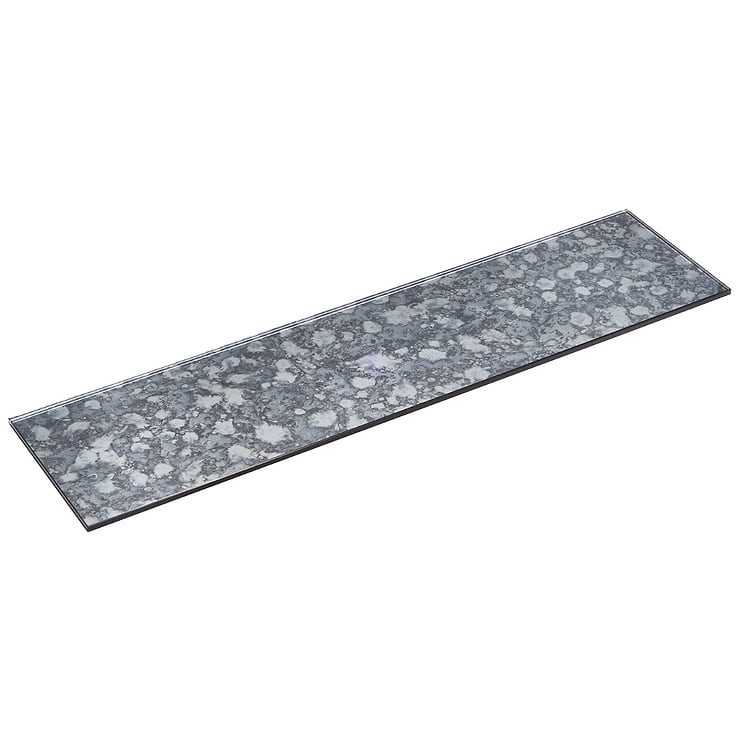 Marmont Iron Gray 4.5x18 Polished Antique Mirror Tile