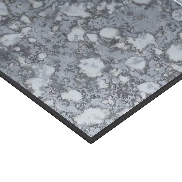 Marmont Iron Gray 4.5x18 Polished Antique Mirror Tile