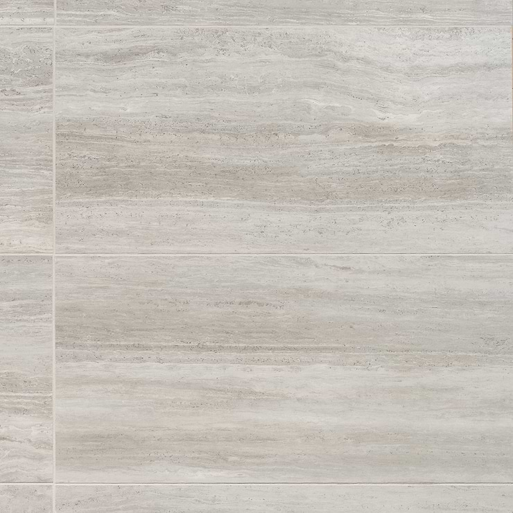 Nashville Gray 12x24 Travertine Look Matte Porcelain Tile