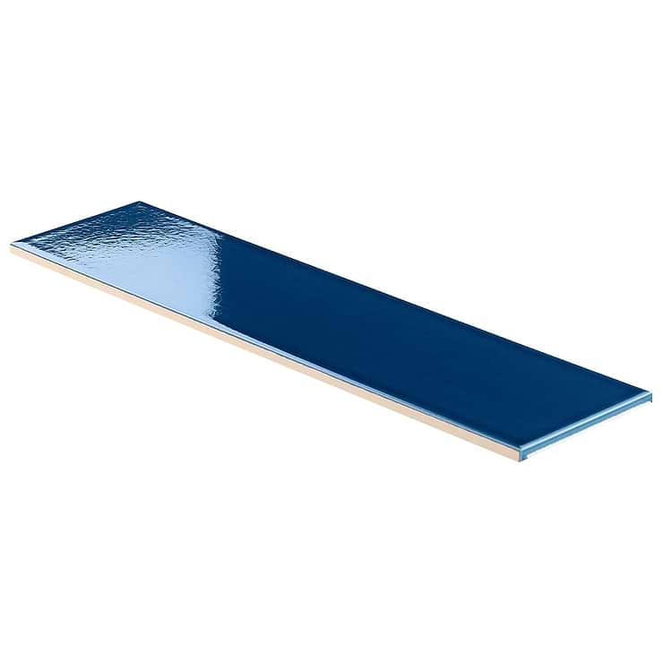 Colorplay Nautical Blue 4.5x18 Crackled Glossy Ceramic Tile