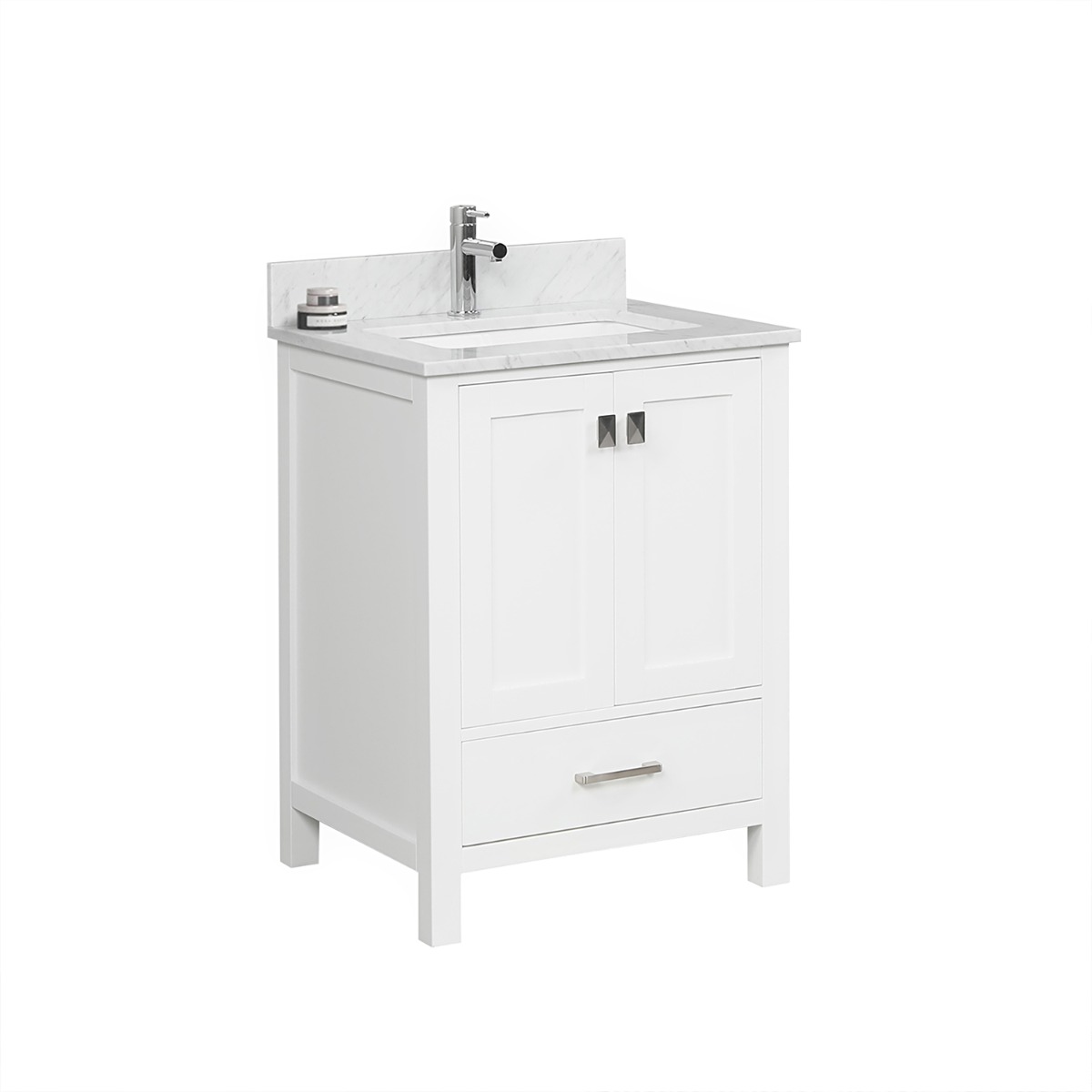 Athena 24'' White Vanity And Marble Counter