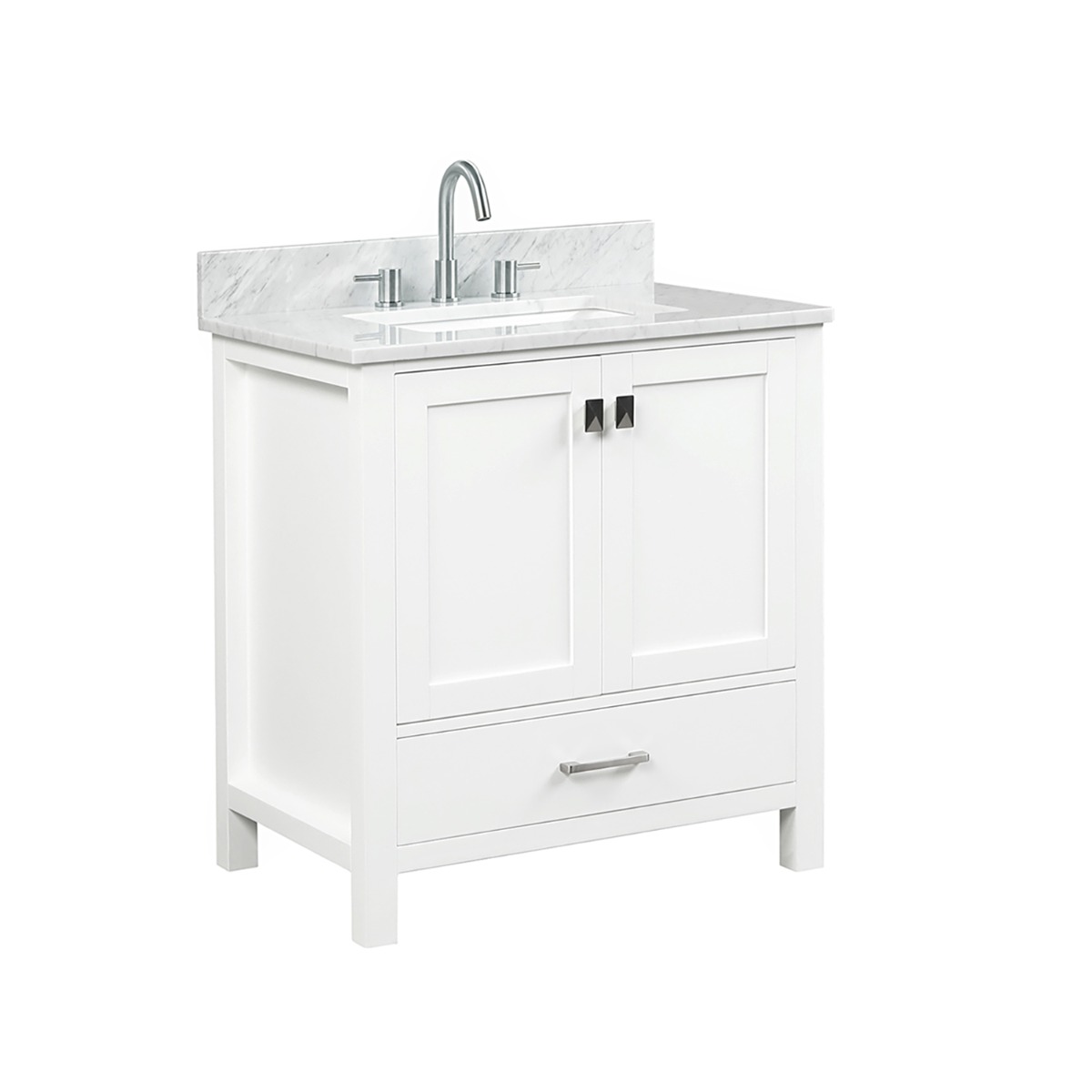 Athena 30'' White Vanity And Marble Counter