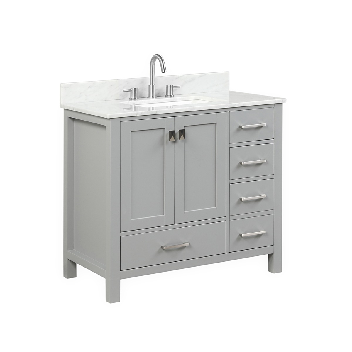 Athena 36'' Gray Vanity And Marble Counter