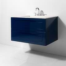 Alma Blue 36" Wall Mounted Vanity