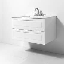 Alma Bianca White 30" Wall Mounted Vanity