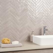 Wabi Sabi Agata Gray 1.5x9 Crackled Glossy Ceramic Tile