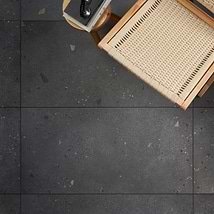 Kobe Cement Charcoal Gray 24x48 Terrazzo Look Matte Porcelain Tile