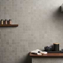 New Rock Fumo Light Gray 2x2 Limestone Look Matte Porcelain Mosaic Tile