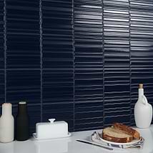 Sydney Blue 8x16 3D Glossy and Matte Mixed Finish Ceramic Tile