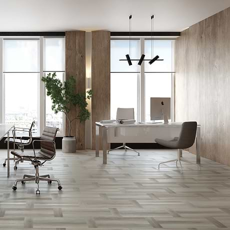 Stacy Garcia Fleetwood Parquet Plume Rigid Core Click 12x24 Luxury Vinyl Tile