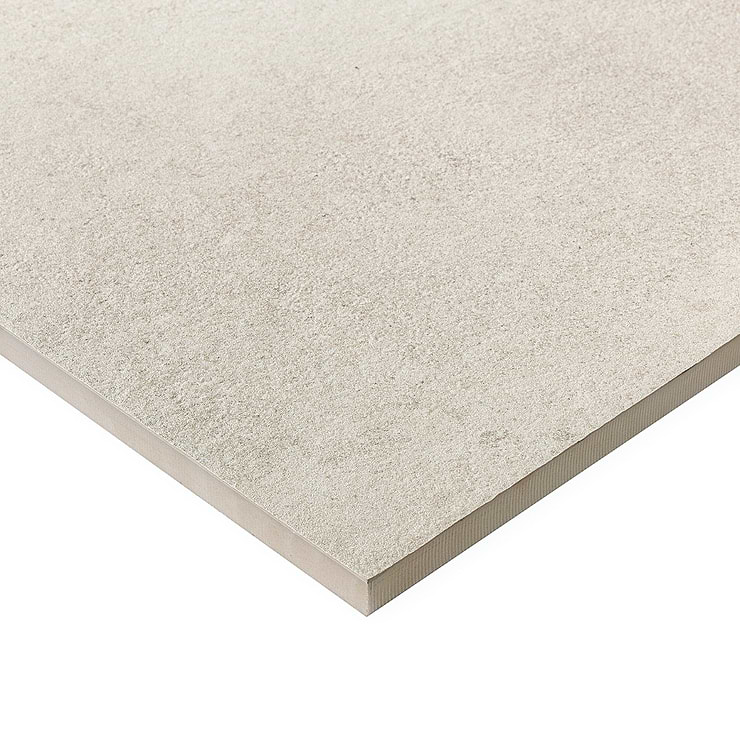Acadia Warm Linen White 24x24 Limestone Look Matte Porcelain 2CM Outdoor Paver
