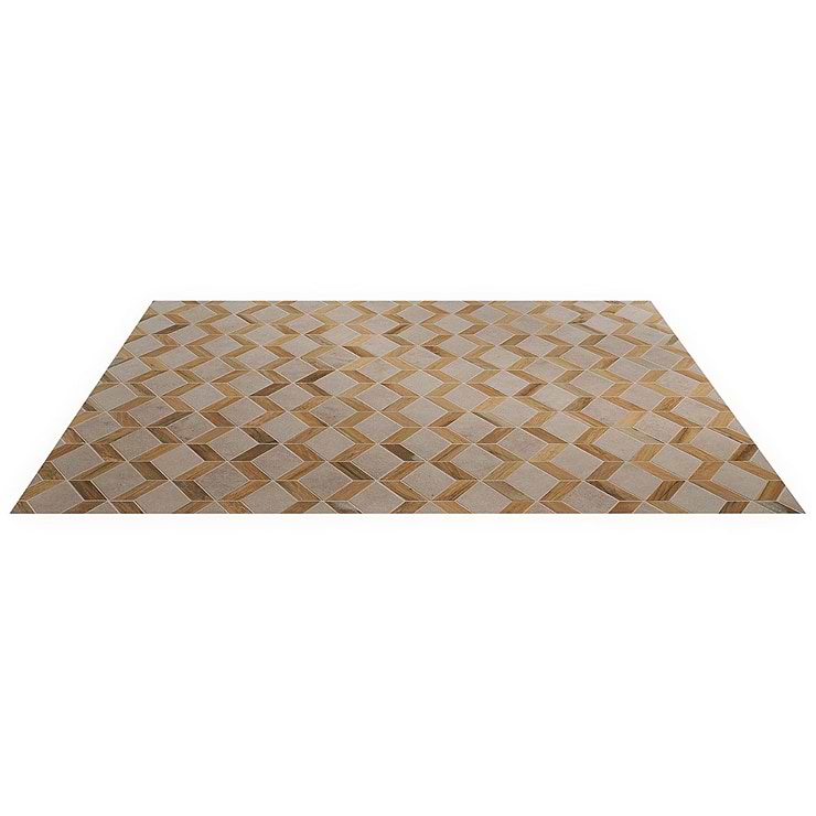 Eternal Diamond Birch Matte Porcelain Wood Look Mosaic Tile