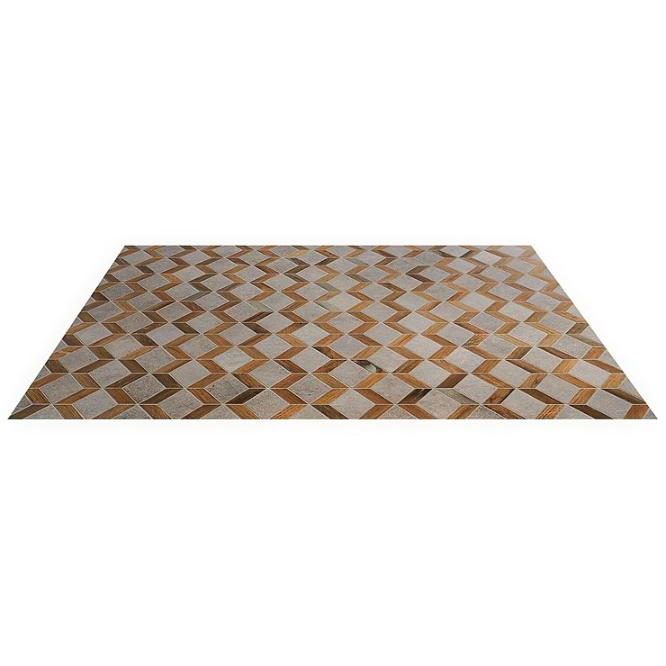 Eternal Diamond Oak Matte Porcelain Wood Look Mosaic Tile