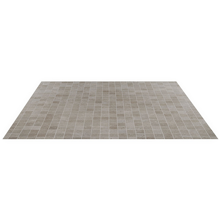 New Rock Tortora Beige 2x2 Limestone Look Matte Porcelain Mosaic Tile