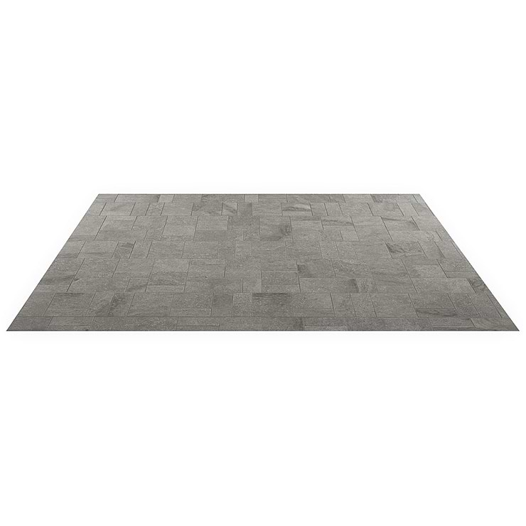 Acadia  French Pattern Slate Gray Quartz Look Matte Porcelain Mosaic Tile