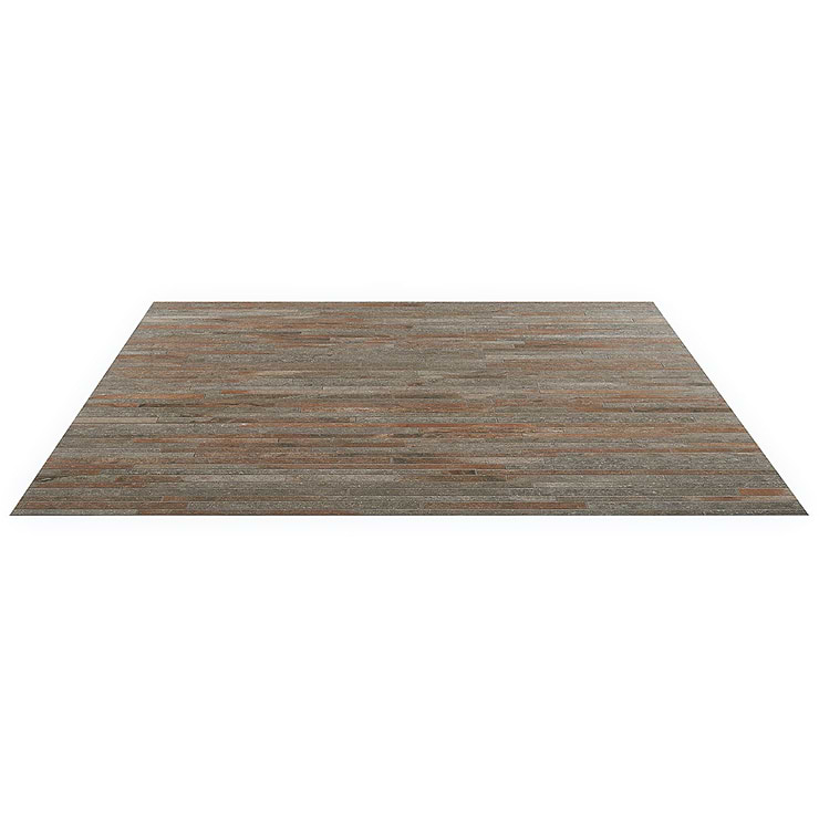 Acadia Thin Strip  Iron Gray Slate Look Matte Porcelain Mosaic Tile