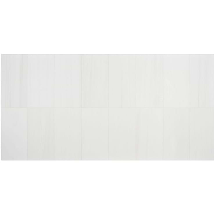 Bianco Dolomite White 12x24 Premium Honed Marble Tile