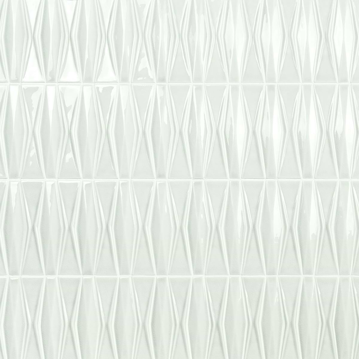 Nabi Harlequin Tundra Gray 2x8 Crackled Glossy Glass Mosaic Tile