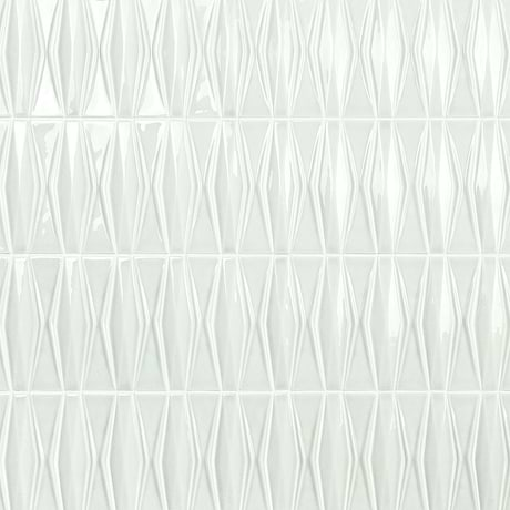 Nabi Harlequin Tundra Gray 2x8 Crackled Glossy Glass Mosaic Tile