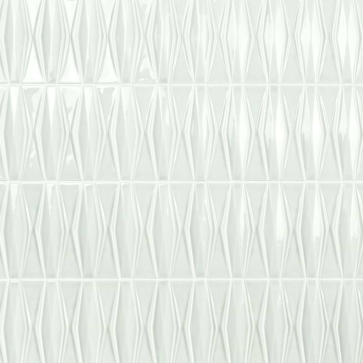 Nabi Harlequin Tundra Gray 2x8 Crackled Glossy Glass Mosaic Tile