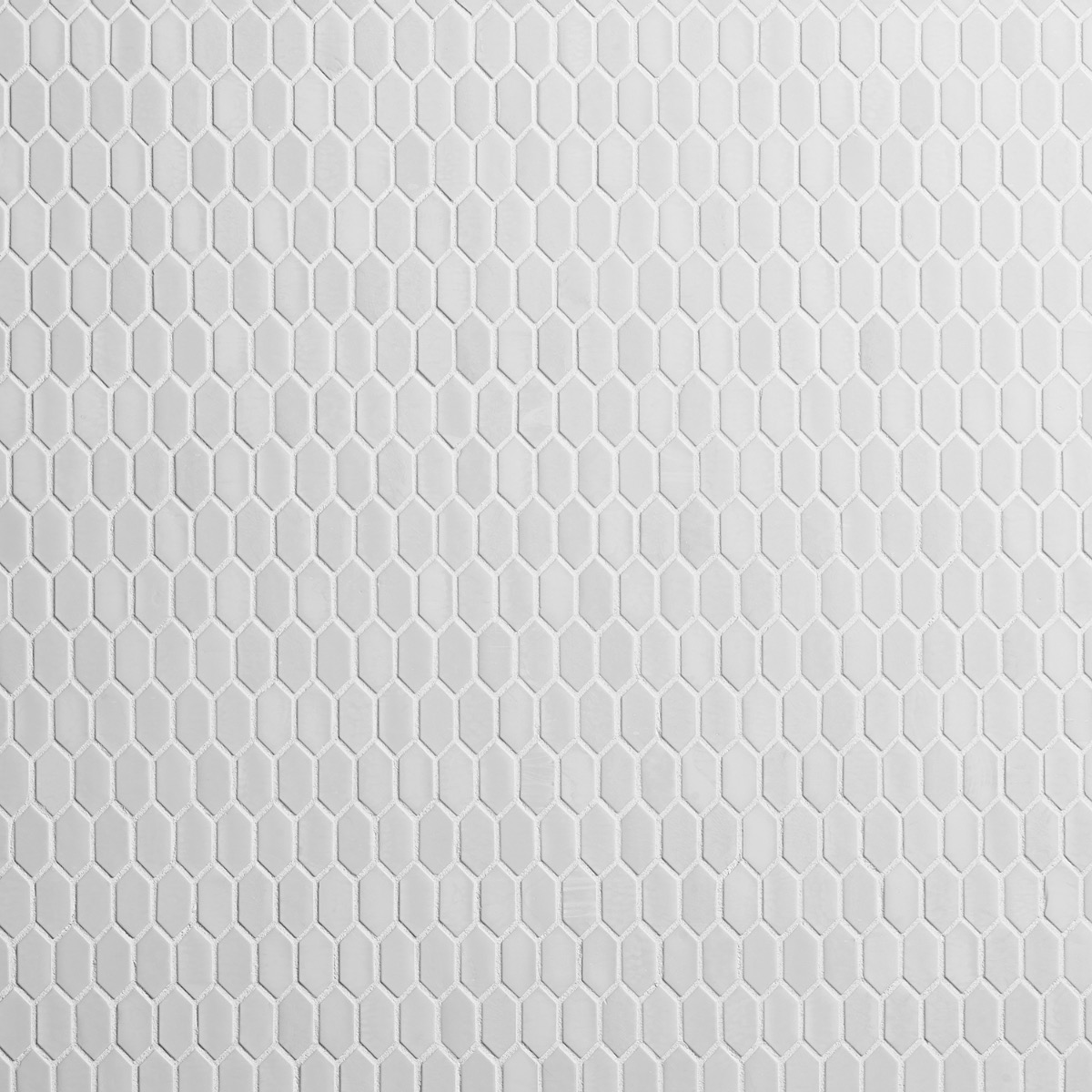 Flicker Rain White 1/4" x 1" Polished Glass Mosaic Tile