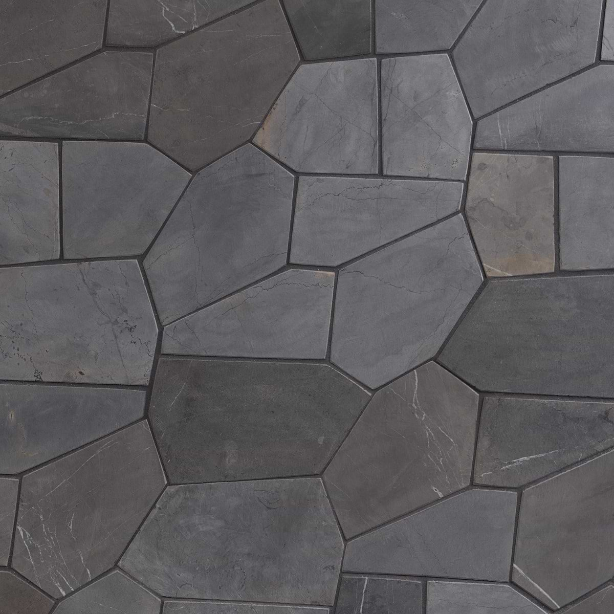 Nature Organica Java Dark Gray Honed Marble Mosaic Tile