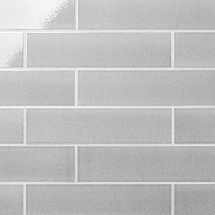 Colorplay Gray 4.5x18 Crackled Glossy Ceramic Tile