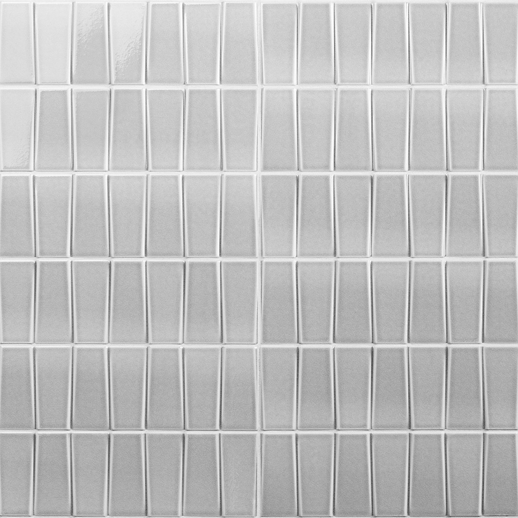 Colorplay Steps Gray 4.5x18 3D Crackled Glossy Ceramic Tile