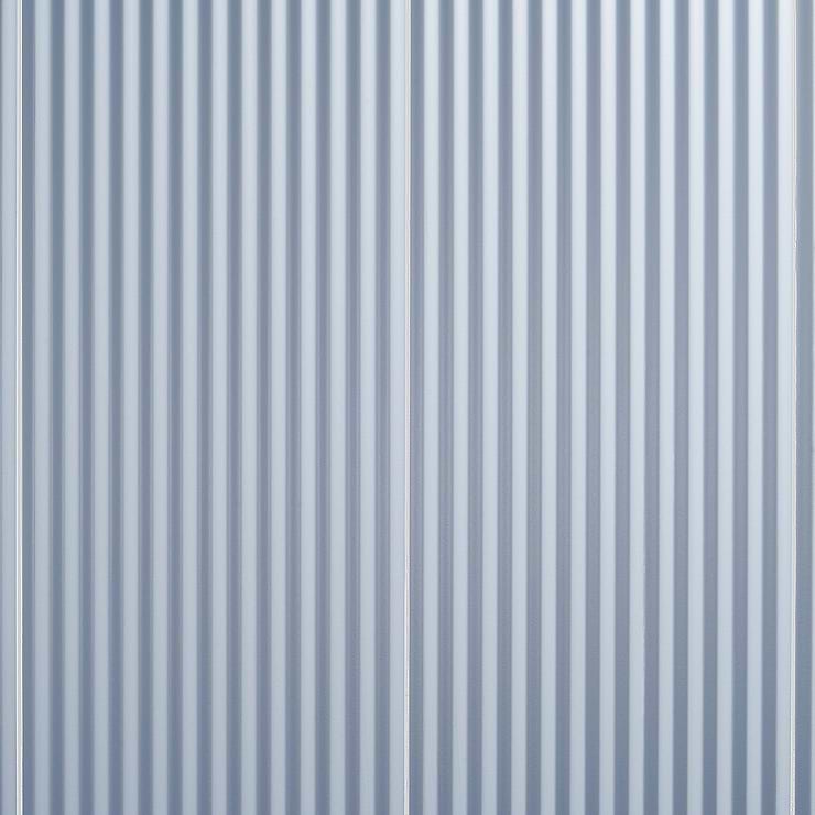 Mod Denim Blue 12x36 3D Fluted Matte Ceramic Tile 