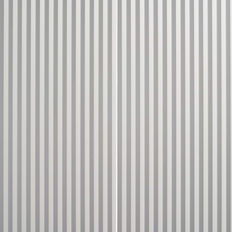 Mod White 12x36 3D Fluted Matte Ceramic Tile 