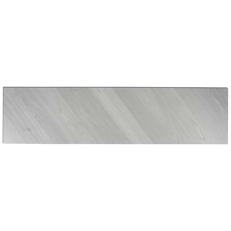 Stacy Garcia Fleetwood Chevron Silver Rigid Core Click 12x48 Luxury Vinyl Plank Flooring