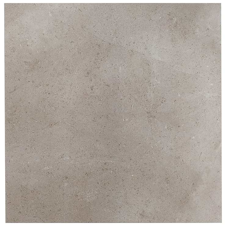 New Rock Fumo Light Gray 24x24 Limestone Look Matte Porcelain Tile