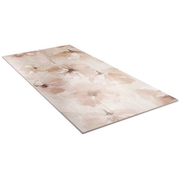 Monet Poetica Pink 24x48 Artisan Decor Porcelain Tile