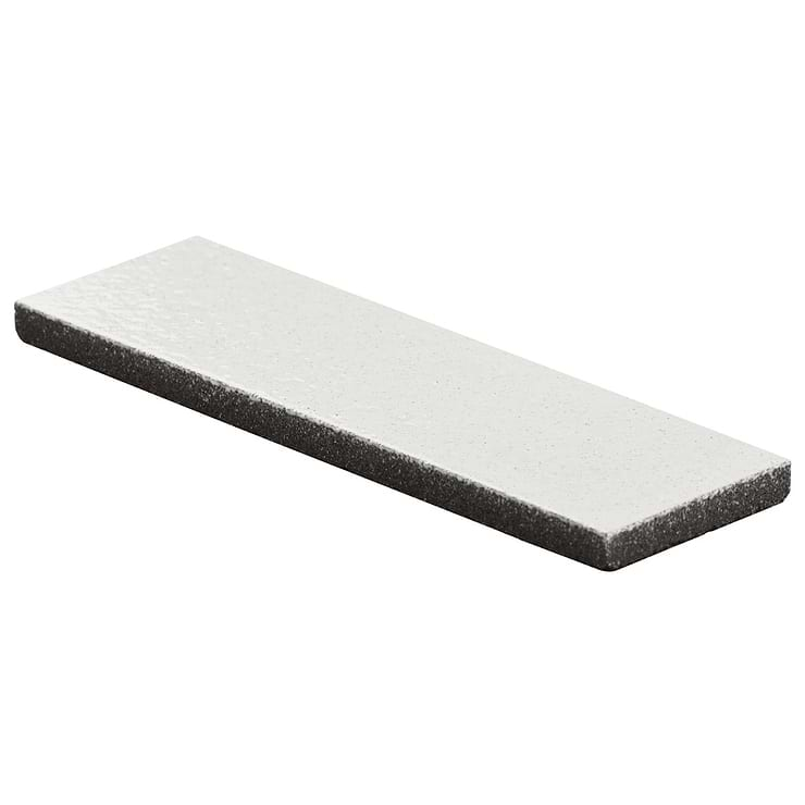 Color One Cotton White 2x8 Glossy Lava Stone Tile