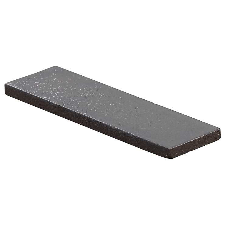 Color One Fossil Gray 2x8 Glossy Lava Stone Tile 