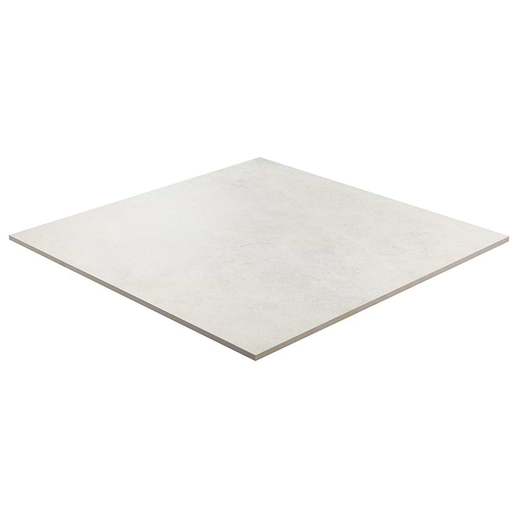 New Rock Perla White 24x24 Limestone Look Matte Porcelain Tile