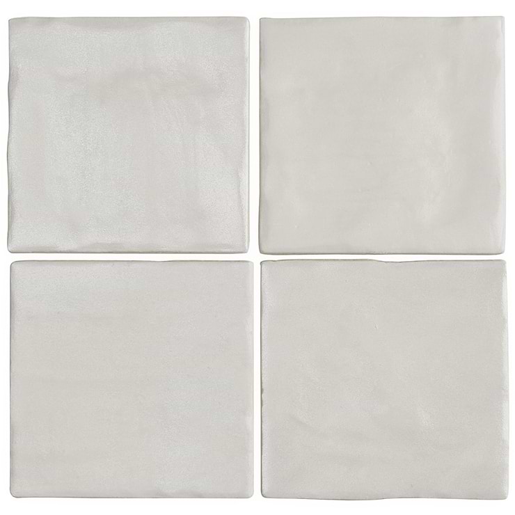 Montauk Gin White 4x4 Mixed Finish Ceramic Tile