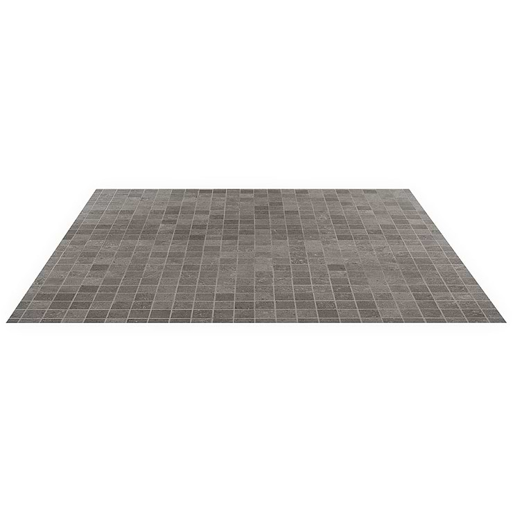 New Rock Fossil Dark Gray 2x2 Limestone Look Matte Porcelain Mosaic Tile