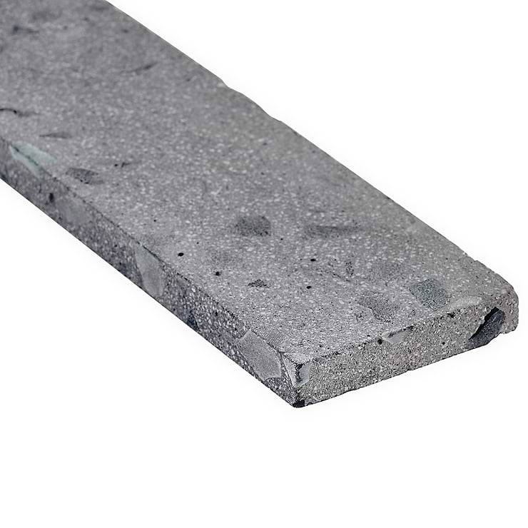 Mancala Smoke Gray 3x16 Matte Terrazzo Tile