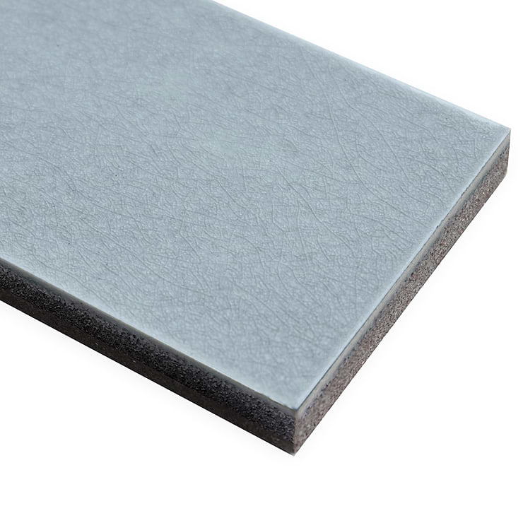 Color One Arctic Blue 2x8 Glossy Lava Stone Tile